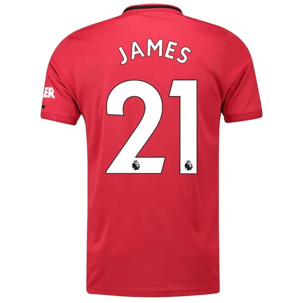 Camiseta Manchester United NO.21 James 1ª Kit 2019 2020 Rojo